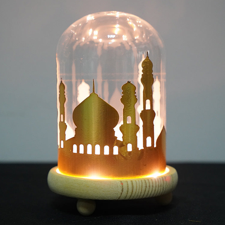 Ramadan Eid Light Up Masjid Glass Dome Decoration