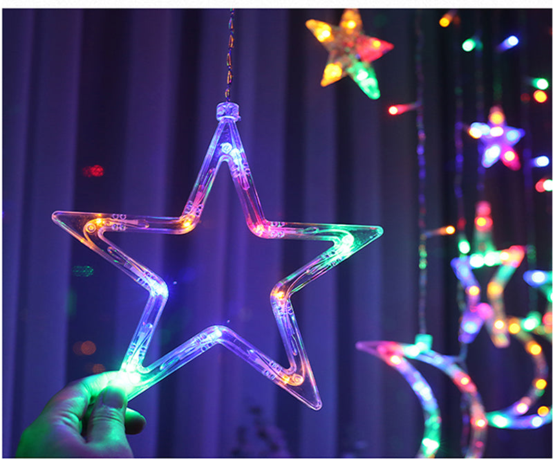 Ramadan Eid Crescent and Star String Light Decoration